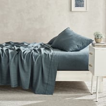 Plain Dyed European Flax Linen Sheet Set